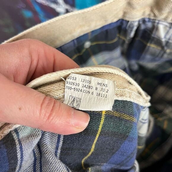 Vintage L.L. Bean Flannel Lined  Jeans Mens Size 42X32 Union Made - Picture 8 of 8